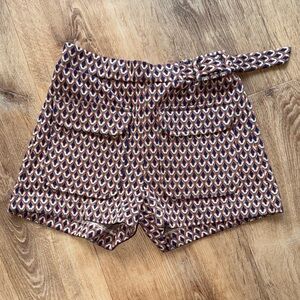 Zara Kids High Waist Patterned Shorts